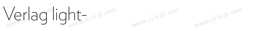 Verlag light字体转换